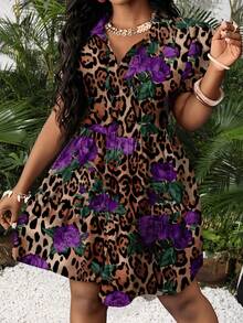 Slaydiva Casual Minimalist Women Mini Dress, Suitable For Summer - Multicolor - View 4