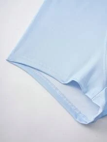 TOM & JERRY X SHEIN 2pcs/Pack Men's Letter & Cartoon Print Casual Everyday Briefs - Blue - View 5