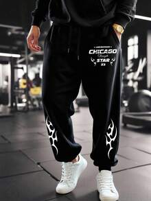 GymBeat Men Sports Pants - Black - View 1