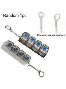 1pc Stress Relief Keyboard Keycap Pendant - Multi-Color Options, With Keyring, Suitable For MechanicalKeyboards Great Gift For Valentine's Day And FashionAccessory - Multicolor - View 8