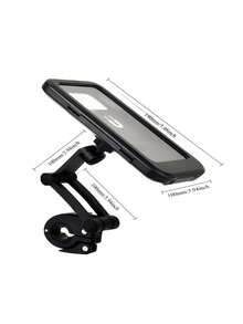 1PC Magnetic Waterproof Retractable Rainproof Motorcycle Phone Mount ABS Material Bike Electric Bicycle Navigation Stand Holder Compatible With IPhone Android Smartphones Birthday Gift For Men Dad Husband Friend Outdoor Cycling Sports Motorcycle Accessories - Black - View 9