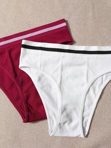 SHEIN 4pcs/Pack Seamless Invisible Underwear (Seamless Briefs) - Multicolor - View 3