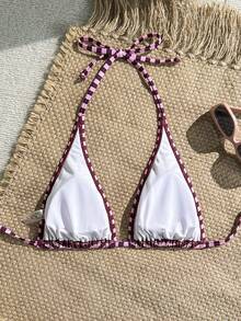 Swim Mod Women's Tropical Print Bikini Top - Multicolor - View 4