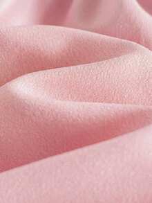 Vestido holgado de manga larga con volantes, estampado floral de bloques de color, para bebé niña recién nacida - Rosa - Ver 4