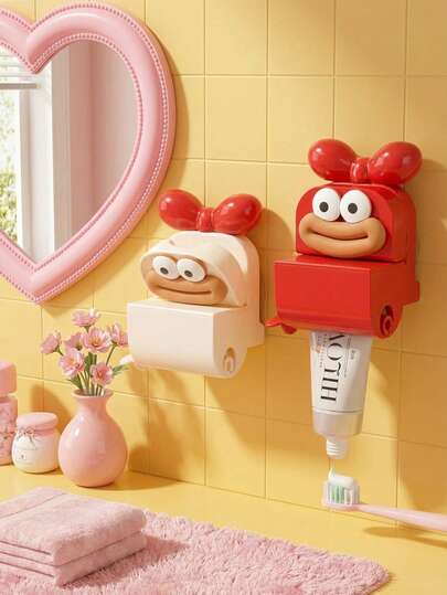 Joivida 1Pc Suction Cup Toothpaste Squeezer, Manual Lazy Partner For Toothpaste, Facial Cleanser, Hand Cream, Automatic Storage Organizer