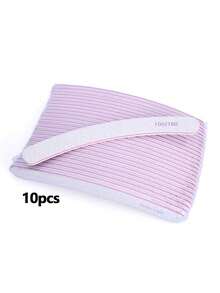 Bộ 5 dũa móng tay cong chuyên nghiệp màu xám, độ nhám 100/180, dụng cụ làm móng, dụng cụ làm móng nghệ thuật, đồ dùng học tập, móng tay, dụng cụ làm móng giả. - Xám - Xem 9