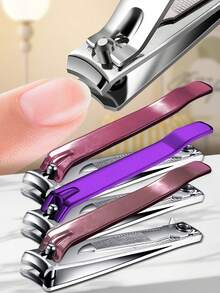 Bộ 2/4 kìm cắt móng tay và móng chân, chất liệu thép carbon siêu sắc bén và bền bỉ, lưỡi cong, phù hợp cho người lớn nam và nữ, dụng cụ làm móng tay móng chân chuyên nghiệp kèm dụng cụ làm sạch móng. - Nhiều màu - Xem 2