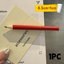 Joivida 1个彩虹铅笔发夹，少女风，鸭嘴夹，学生刘海夹，带书写功能的个性化发夹，发饰 - 多色 - 查看 12