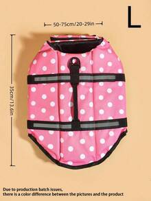 BONAPET 夏季宠物高浮力可调节救生衣，猫狗泳装 - 淺粉色 - 查看 2
