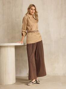 MOTF PREMIUM WOMEN'S COMFORTABLE CASUAL SQUARE TOE FLATS, FOR NEW YEAR HOLIDAY, SPRING SHOES SPRING BREAK EASTER FOR CHRISTMAS SPRING SHOES - Apricot Brown - View 4