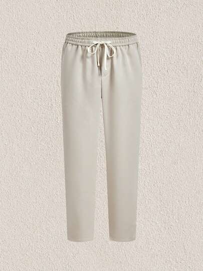 Mercer Haus Pantalones rectos casuales de corte slim para hombres, aptos para el verano y las vacaciones tropicales en Hawái.