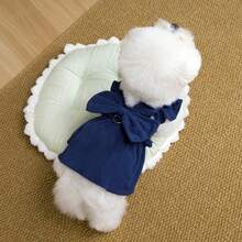PETSIN 狗狗服装、猫咪服装、动物裙装、宠物春夏新品系列、幼犬连衣裙、公主风百搭连衣裙、条纹印花、小型动物服装、清凉防晒霜 - 彩色 - 查看 24