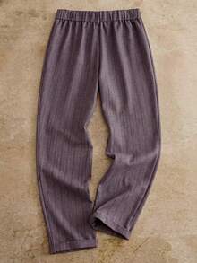 HIMLAND Quần tây ống côn nam kiểu dáng thường ngày, thích hợp cho việc đi làm. - màu đen - Xem 2