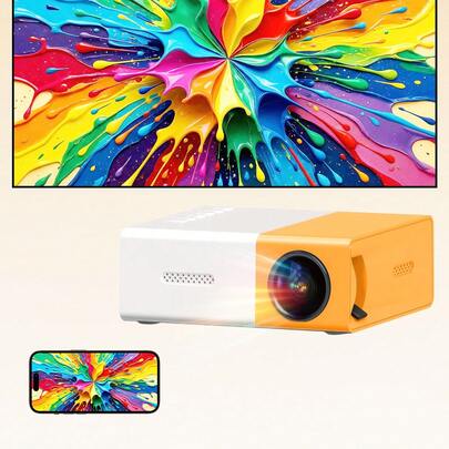 Teckwe Mini Portable 1080P LED Projector For Home Party Meeting Theater, Projector Home Cinema Review