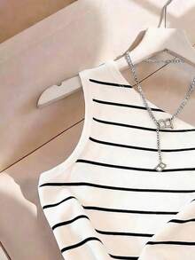 Resyla Women's Striped Casual Versatile Sleeveless Top - Multicolor - View 5