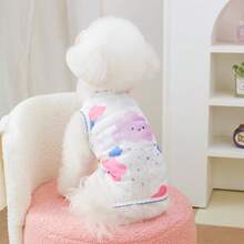 PETSIN 宠物服装、狗狗服装、猫咪服装、休闲连体衣、春夏新款小型动物连体衣、防滑扣连体服、宠物用品、休闲连体衣 - 彩色 - 查看 7