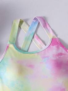 Quần liền thân yoga hở lưng thời trang cho bé gái, chống hở hang, áo liền quần tập nhảy, đồ thể thao tập thể dục, quần vợt, thiết kế dây đeo vai khoét rỗng. - Nhiều màu - Xem 4