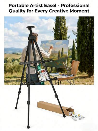 Caballete de boda, póster de piso instantáneo, ligero, plegable y portátil con base de trípode. Decoración para bodas y cumpleaños al aire libre. Soporte para cartel de bienvenida para bodas y pósteres. Caballete de exhibición portátil, duradero y ajustable para exhibiciones de fotos, presentaciones de oficina, eventos, exhibiciones, fiestas y el hogar.