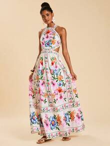 Travachic 浪漫印花系带连衣裙 - 彩色 - 查看 4