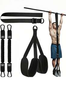 Pull Up Assist Bands, Adjustable High Strength Resistance Bands, Set Of 3 Pull Up Bands With Comfortable Fabric Foot & Knee Support, Ideal For Pull Up Assistance, Home Workout, Body Stretching & Pull Up Training - Multicolor - View 9