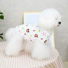 PETSIN 宠物春季新款狗狗服装 动物用品 宠物服装 狗狗背心 猫咪T恤 泰迪熊套装 小型动物服装 休闲酷炫背心 狗狗服装 猫咪服装 春夏两季新款背心 棉质背心 - 彩色 - 查看 8