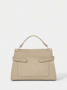 SHECARRY Women's Fashionable Versatile Minimalist Shoulder Bag & Handbag - Ivory - View 3
