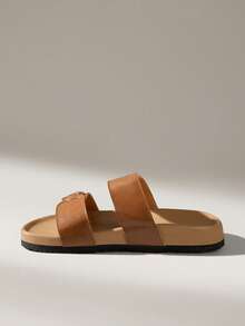 Solecia Women Flats - Brown - View 3