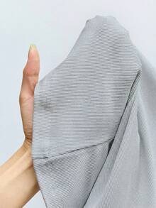 Maija Áo thun nữ dáng ôm, màu trơn, thời trang, đa năng, dễ phối đồ, thích hợp mặc ngoài trời, công sở, đồng phục giáo viên, đồng phục học sinh, trang phục văn phòng. - Xám - Xem 9