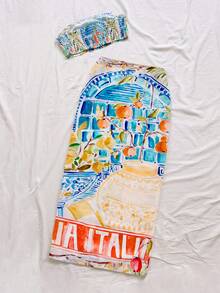 Soleia Women's Vacation Fruit Print Cropped Bandeau Top And Side Tie Skirt 2 Pieces Set, Floral Graphic Summer Holiday Outfits Casual Sets For Women Beach Outfits Festiva Summer - Multicolor - View 2