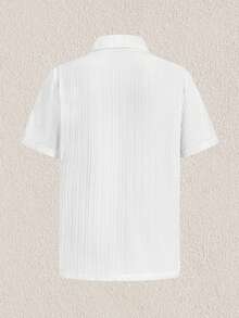 Mercer Haus Men's Solid Beach Set, For Summer Vacation Beach Wear - White - View 4