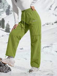 In My Nature Quần leo núi thường ngày dành cho nữ, có dây rút ở eo và có thể tháo rời. - Màu xanh Ô liu - Xem 8