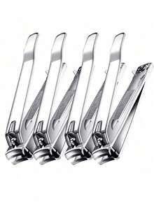 Bộ 2/4 kìm cắt móng tay và móng chân, chất liệu thép carbon siêu sắc bén và bền bỉ, lưỡi cong, phù hợp cho người lớn nam và nữ, dụng cụ làm móng tay móng chân chuyên nghiệp kèm dụng cụ làm sạch móng. - Nhiều màu - Xem 17