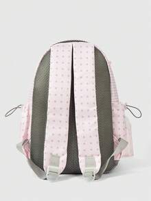 Mochila Casual Versátil, Impermeable y Portátil para Viajes al Aire Libre - rayas rosas - Ver 5