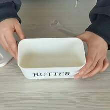 1 Piece Plastic Butter Dish With Butter Knife Butter Storage Container With Lid, Perfect For Baking Or Gift In The Kitchen. - Multicolor - View 5