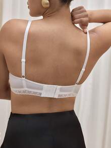 Bralution Minimalist Smooth Thin Underwire Push-Up & Side Enhancing Bra - White - View 7