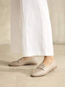 MOTF GIÀY BỆT ĐƠN GIẢN CHO NỮ - Màu be - Xem 8