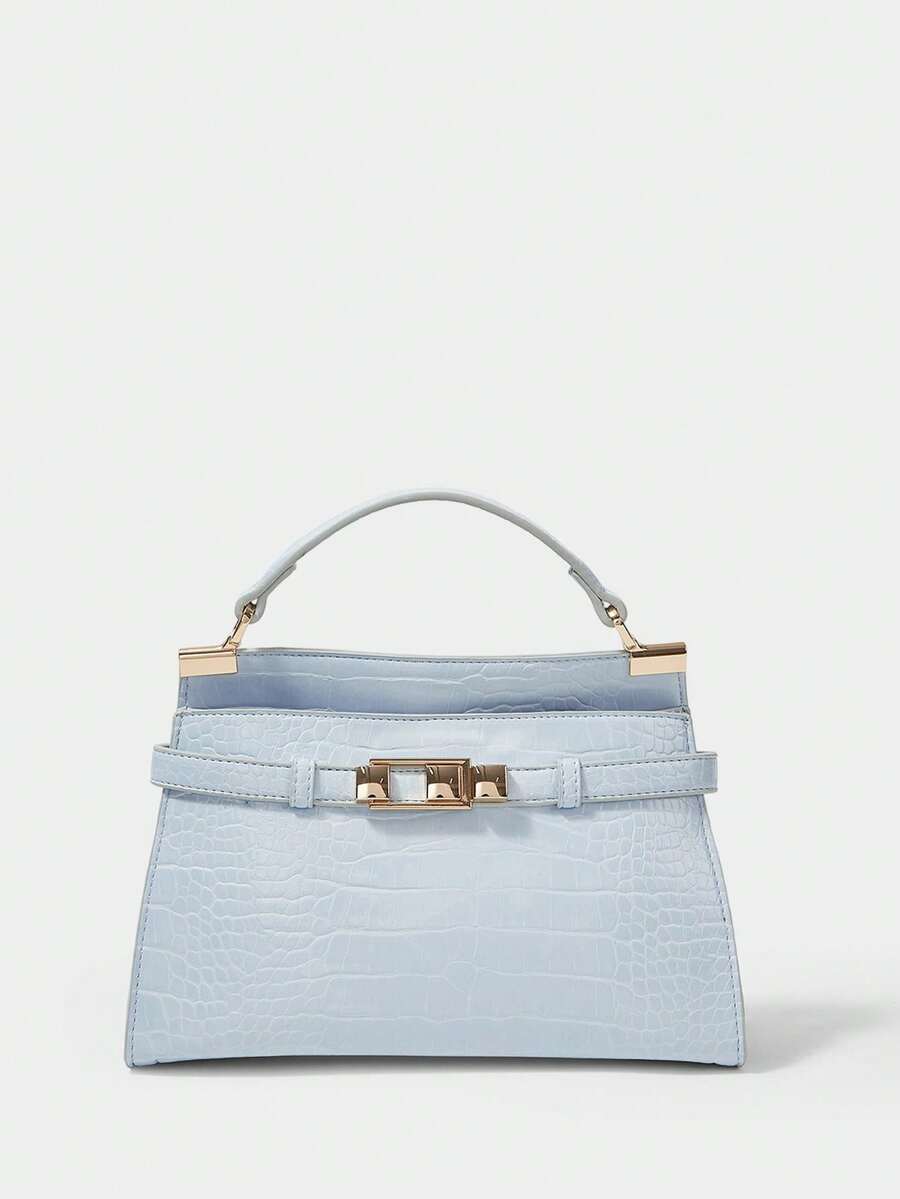 SHECARRY Women's Fashionable Versatile Minimalist Shoulder Bag & Handbag - Baby Blue - View 1
