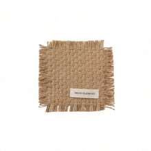Cirelle Posavasos con flecos de estilo Fair Isle - Tapete cuadrado tejido a mano, decoración de mesa inspirada en lo nórdico para la hora del té - Multicolor - Ver 15