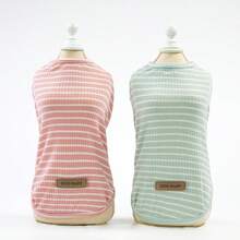 PETSIN Quần áo thú cưng mùa xuân mới, đồ dùng cho thú cưng, quần áo cho thú cưng, áo ba lỗ cho chó, áo thun cho mèo, trang phục cho gấu bông, trang phục cho động vật nhỏ, áo ba lỗ thường ngày mát mẻ, quần áo cho chó, quần áo cho mèo, áo ba lỗ hai mùa xuân hè mới. - Nhiều màu - Xem 5