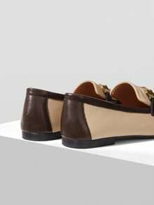 MOTF PREMIUM WOMEN'S COMFORTABLE CASUAL SQUARE TOE FLATS, FOR NEW YEAR HOLIDAY, SPRING SHOES SPRING BREAK EASTER FOR CHRISTMAS SPRING SHOES - Apricot Brown - View 7