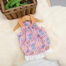 PETSIN Quần áo cho chó, quần áo cho mèo, váy cho thú cưng, bộ sưu tập xuân/hè mới, váy cho cún con, váy công chúa đa năng, họa tiết kẻ sọc, quần áo cho động vật nhỏ, kem chống nắng mát mẻ - Nhiều màu - Xem 17