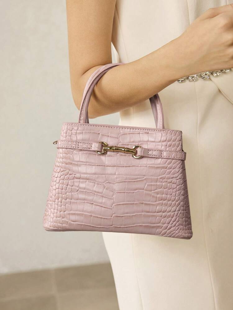 FASHION ALLIGATOR PATTERN HANDBAG