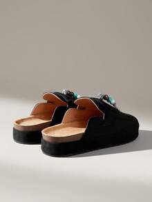 Solecia Scarpe casual e versatili da donna con design a fibbia - nero - Visualizzare 4