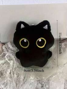 POKOJA LAND Llavero de peluche de gato negro lindo, muñeco de peluche de gato pequeño súper adorable, cadena de perlas aleatoria, mejor regalo para niños, regalos perfectos para cumpleaños, decoraciones de Halloween, regalos de Navidad, decoración del hogar, decoraciones navideñas de primavera a verano - Multicolor - Ver 5