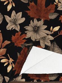 大码女式夏季碎花V领蝙蝠袖上衣，舒适休闲度假衬衫，植物印花，大码T恤 - 彩色 - 查看 3