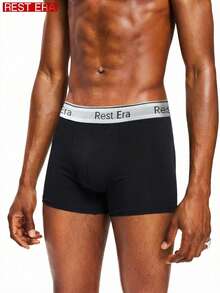 5pcs/Pack Men's Letter Print Boxer Briefs - Multicolor - View 3
