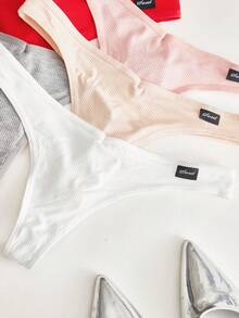 Chi tiết bản vá chữ cái 7 gói Không hiển thị quần lót gợi cảm - Nhiều màu - Xem 4