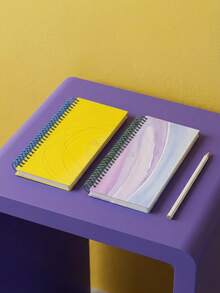Joivida This Ultra-Thin Spiral Notebook With Colored Pages Is Compact And Portable, With Smooth Paper. It Is Perfect For Studying, Working, Traveling, Diary Recording And Desktop Decoration. It Is An Excellent Holiday Gift For Friends And Family, And Also An Ideal Gift For Men And Women Who Pursue Creativity And Boost Dopamine Secretion. - notepad - View 1