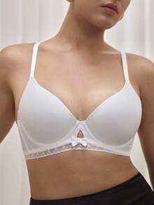 Bralution Minimalist Smooth Thin Underwire Push-Up & Side Enhancing Bra - White - View 11