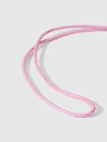 ROMWE Fairycore 1 Gesper Aksesori Tas Manik-Manik Bergaya, Cocok untuk Tas Tangan Dekoratif, Tas Selempang, Ransel, dll. - cangkir merah muda - View 4